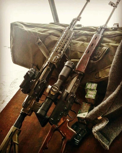 us military enthusiasts show modified svd rifle