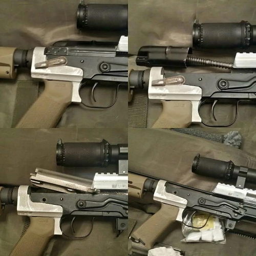 us military enthusiasts show modified svd rifle