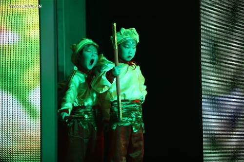 Children perform to celebrate coming Spring Festival in China's Tianjin ...