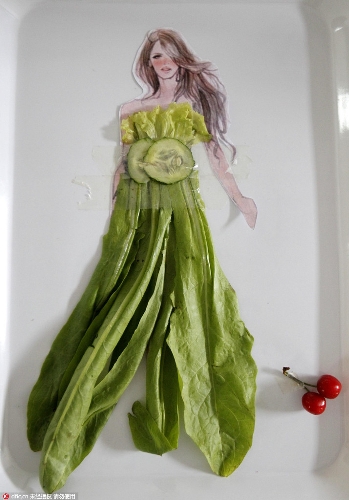 Fashion design made of vegetable and fruit - Global Times