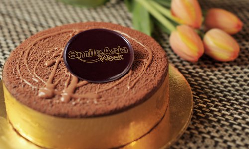 One of the specially crafted cakes sold during Smile Asia Week Photo: Courtesy of The Ritz-Carlton Group
