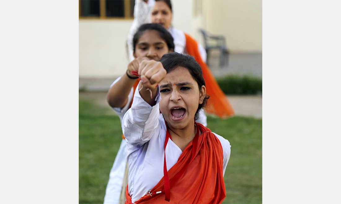 Young women in India join selfdefense training to protect themselves Global Times