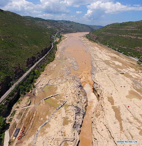 Aerial photos show scenery along sightseeing road in Yan'an - Global Times