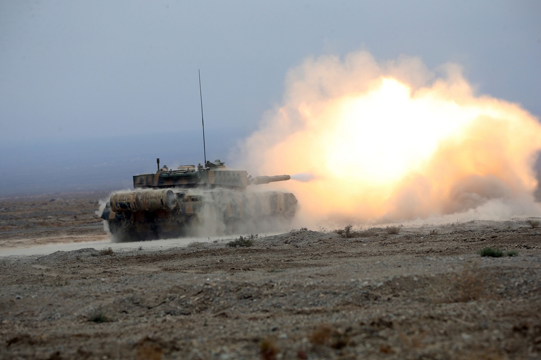 MBTs fire live rounds near Qilian Mountains - Global Times