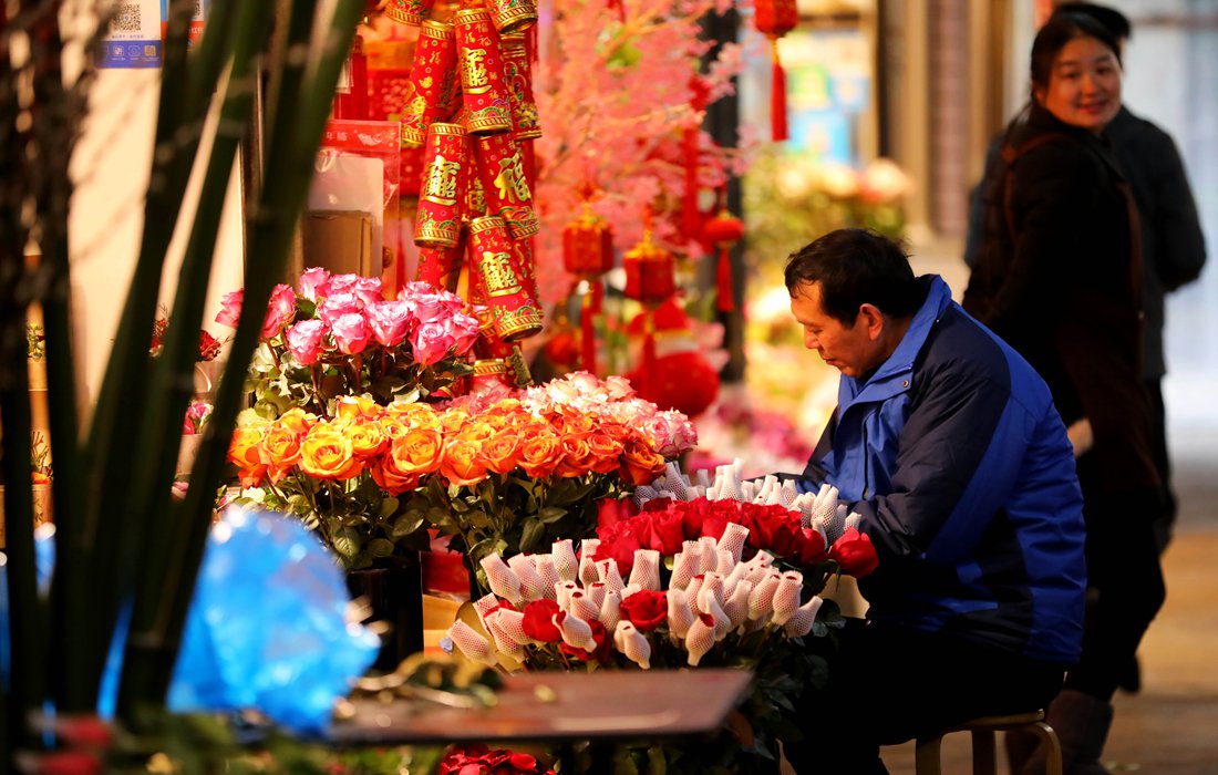 Shanghai flower market prepares for Valentine’s Day Global Times