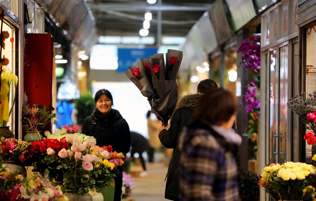 Shanghai flower market prepares for Valentine’s Day Global Times