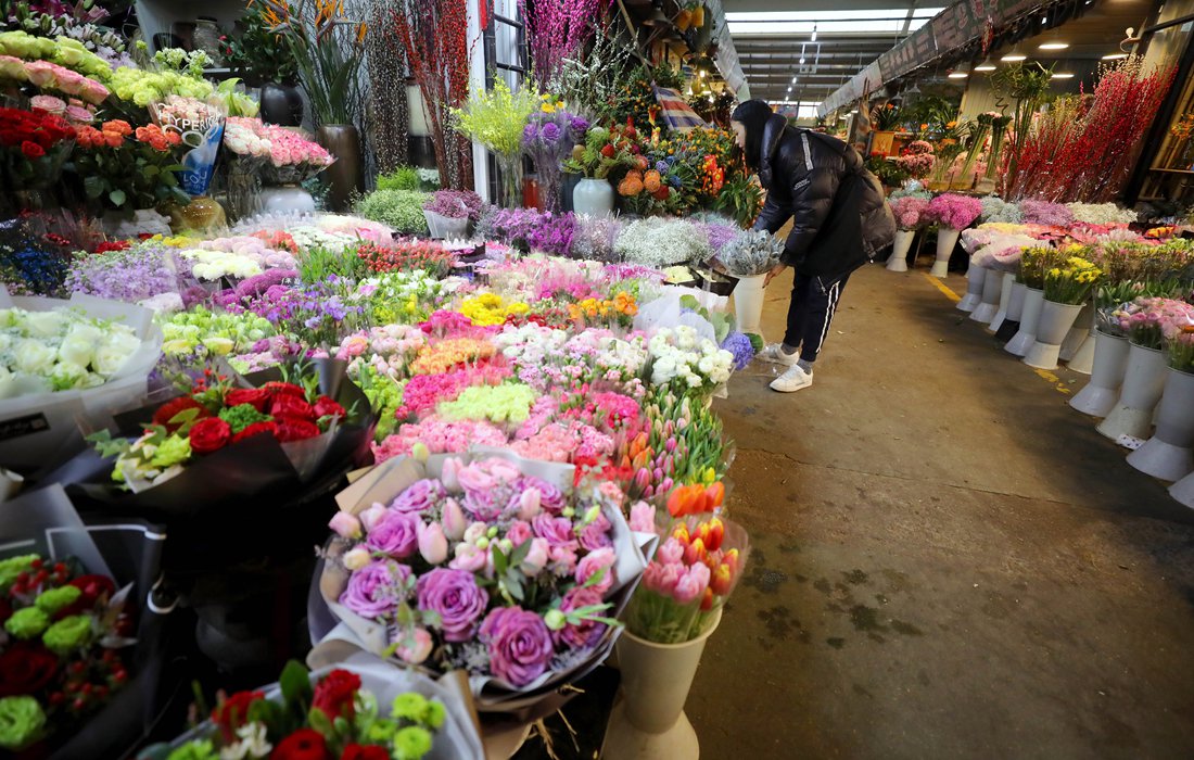 Shanghai flower market prepares for Valentine’s Day Global Times