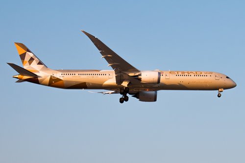 An Etihad Airways airplane Photo: Courtesy of Etihad Airways