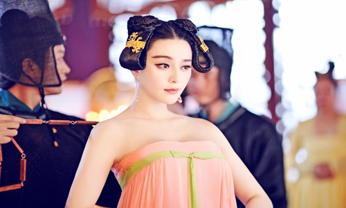 Actress Fan Bingbing's historical drama The Empress of China. The series is back on air after adjusting scenes of female characters with low necklines and tightly squeezed cleavage to close-ups. Photo: IC 