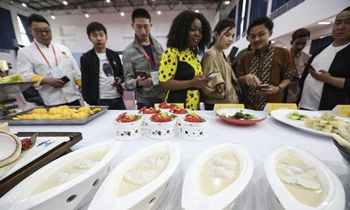 A Huaiyang cuisine contest kicked off in Huaian, East China's Jiangsu Province on May 8, 2019. More than 300 cooks from across China attended the event. Photo: VCG