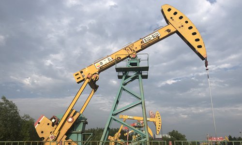 Oil pumps at the Daqing Oil Field in Northeast China's Heilongjiang Province?Photo: Li Qiao/GT