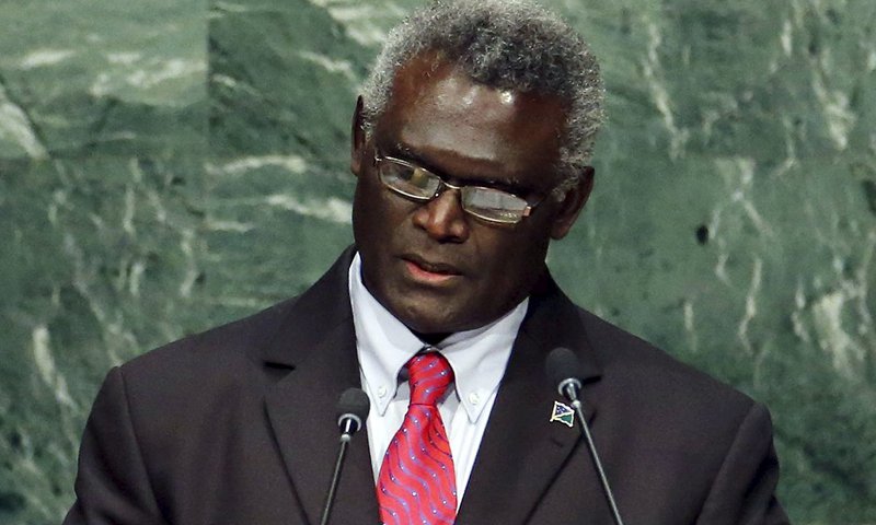 Prime Minister of the Solomon Islands Manasseh Sogavare Photo: VCG