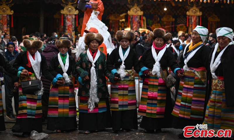 Tibetan people celebrated their 