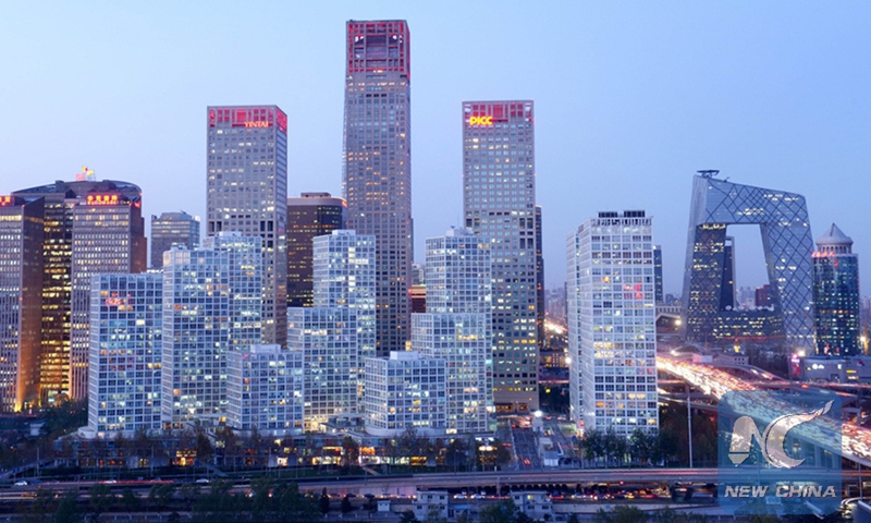 A view of CBD area in Beijing, China. Photo:Xinhua