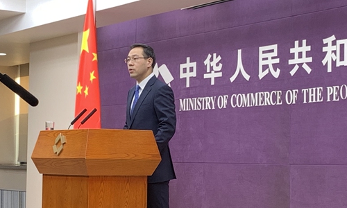 MOFCOM's spokesperson Gao Feng. Photo: Li Xuanmin/GT