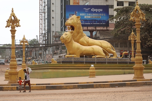 The street scene of Sihanoukville city Photo: Lan Hui/GT