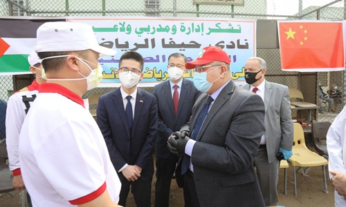 A Chinese expert team delivers medical aid to Iraq on March 16, 2020, in Baghdad, Iraq. (Xinhua Photo)