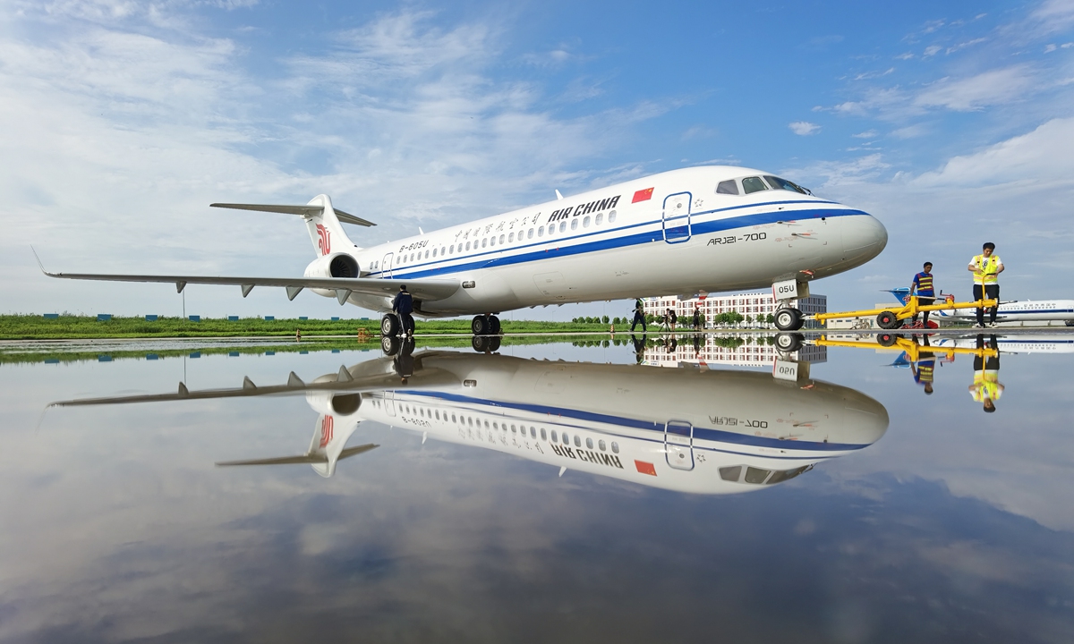 Three major airlines in China receive first ARJ21 planes Global Times