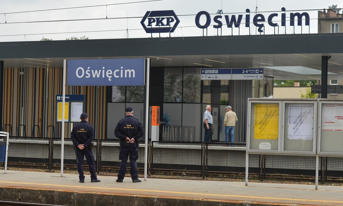 The Oswiecim railway station in Poland, where the former German Nazi concentration and extermination camp Auschwitz and Auschwitz II-Birkenau are located. Photo: AFP