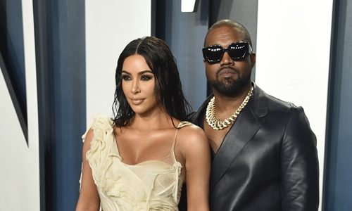 Kim Kardashian (left) and Kanye West Photo: IC