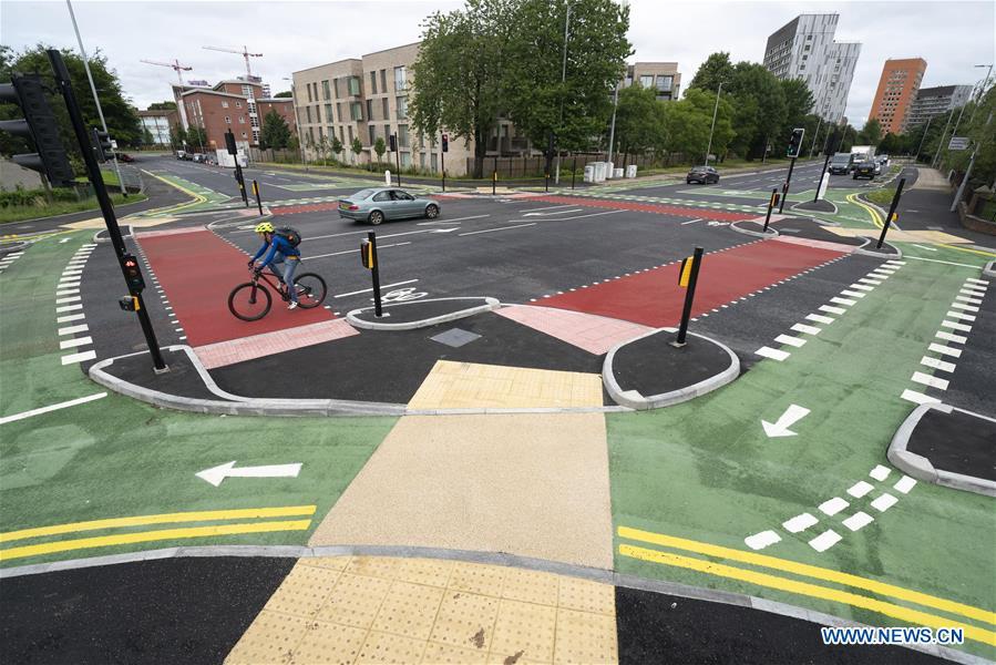 In pics Cycle Optimised Protected Signals junction in Manchester