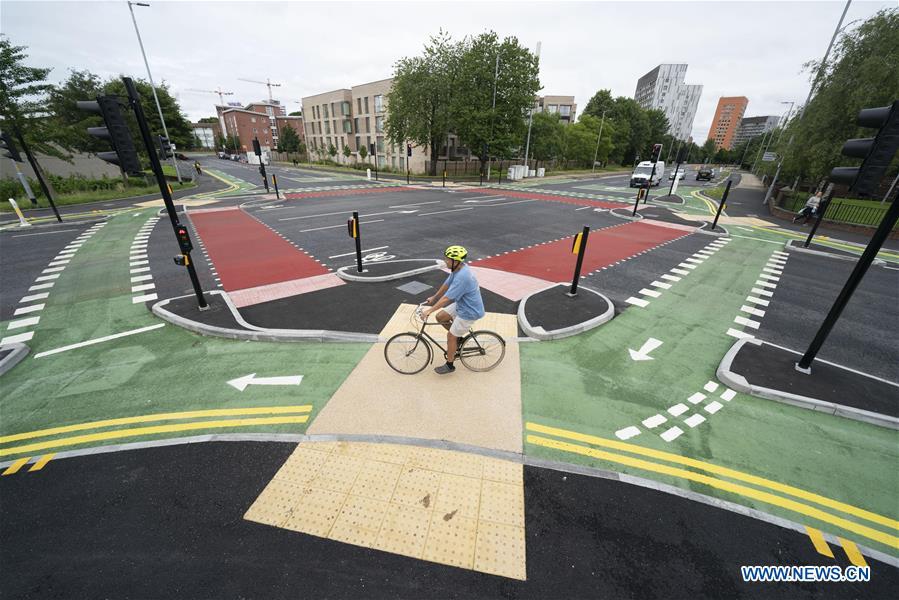In pics Cycle Optimised Protected Signals junction in Manchester