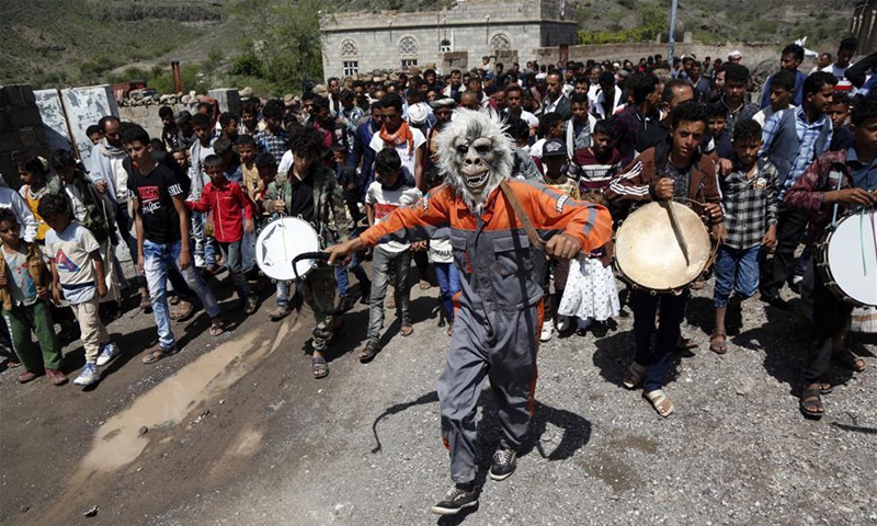 Yemeni villagers celebrate Eid al-Adha festival at Shirah - Global Times