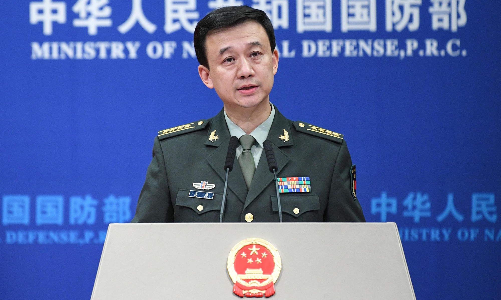 Defense Ministry spokesperson Wu Qian. Photo: VCG
