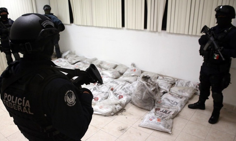 Mexican army seizes 1.3 tons of cocaine from aircraft - Global Times