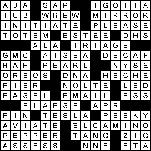 Crossword for teabreak Global Times