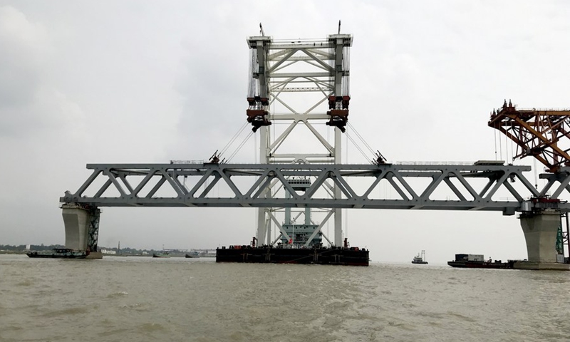 33rd span of Bangladesh's largest Padma bridge installed - Global Times