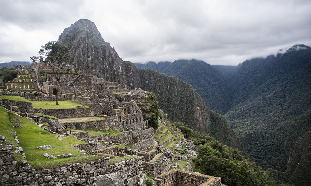 A general view of the archaeological site of Machu Picchu, in Cusco, Peru on November 1 Photo: AFP