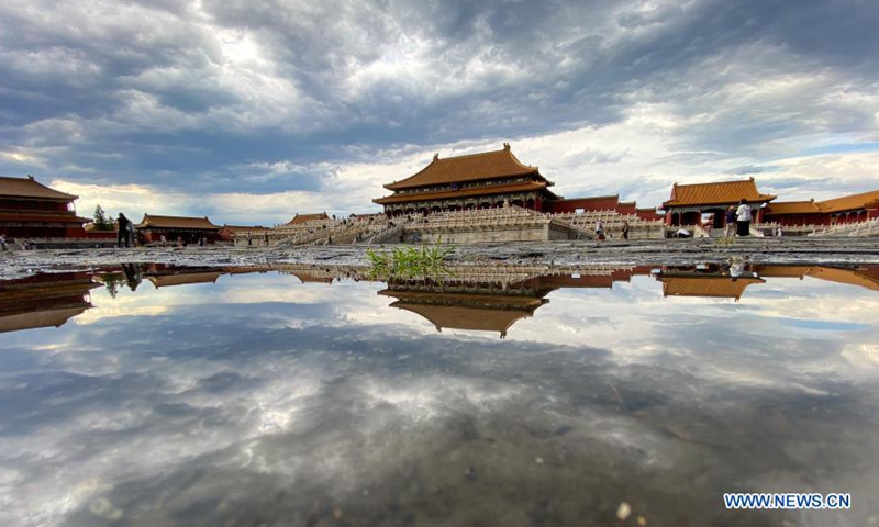 Photo taken with a mobile phone shows a view in the Palace Museum in Beijing, capital of China, Nov. 4, 2020. The year 2020 marks the 600th anniversary of the Forbidden City. The Palace Museum was built on the base of the former imperial compound in 1925. (Xinhua/Hou Dongtao)


