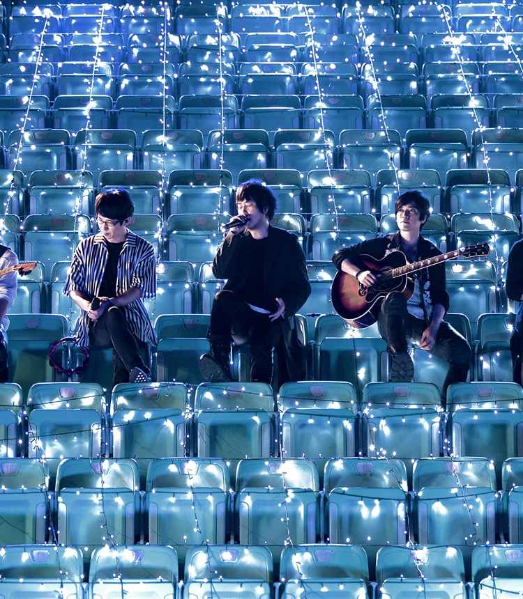 Chinese band Mayday based on the island of Taiwan livestream a concert Photo: Courtesy of TME Live