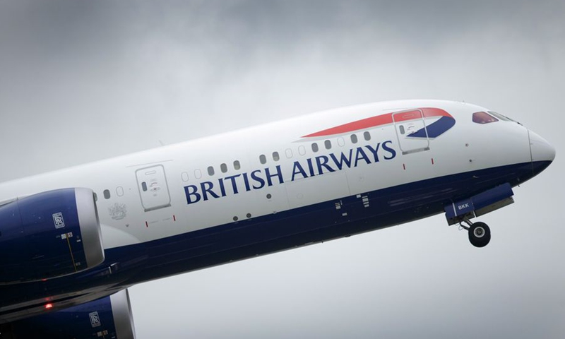 A British Airways plane takes off at Heathrow Airport in London, Britain. File photo: Xinhua