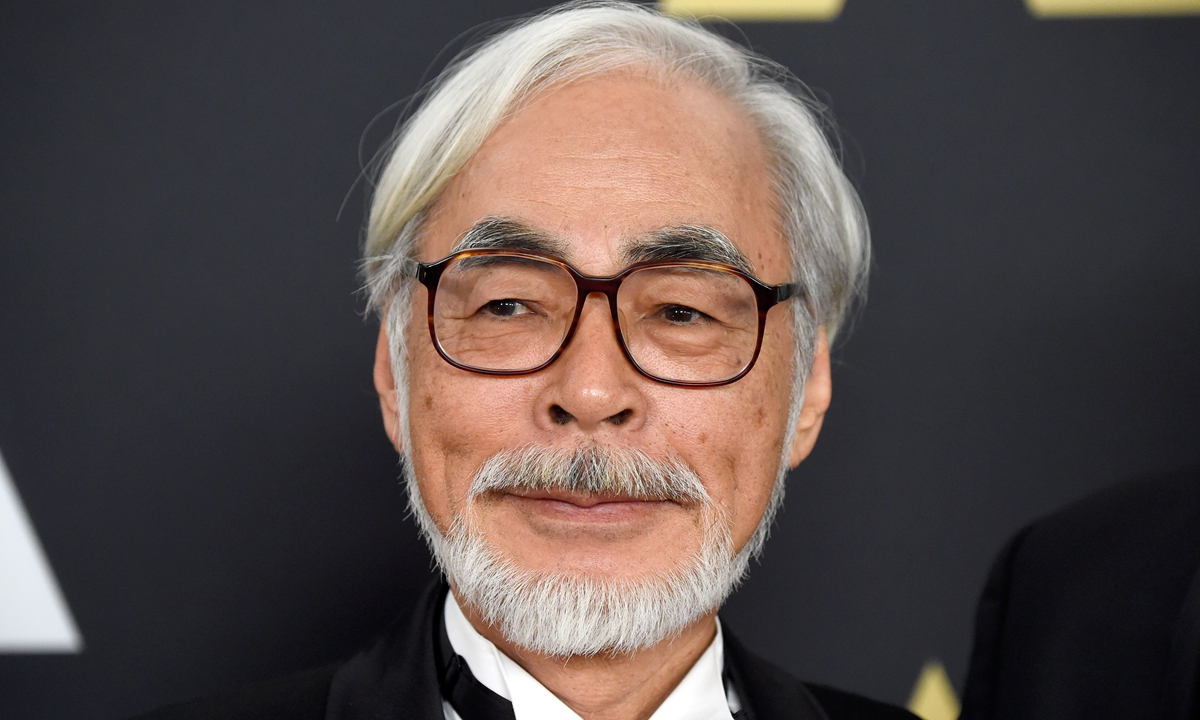 Honoree Hayao Miyazaki attends the Academy Of Motion Picture Arts And Sciences' 2014 Governors Awards at The Ray Dolby Ballroom at Hollywood & Highland Center on November 8, 2014 in Hollywood, California, the US. Photo: VCG 
