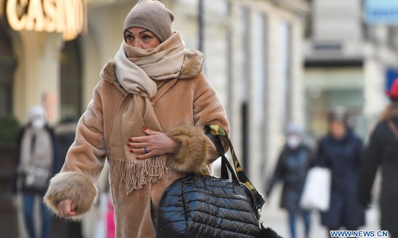 Cold weather hits Vienna, Austria - Global Times