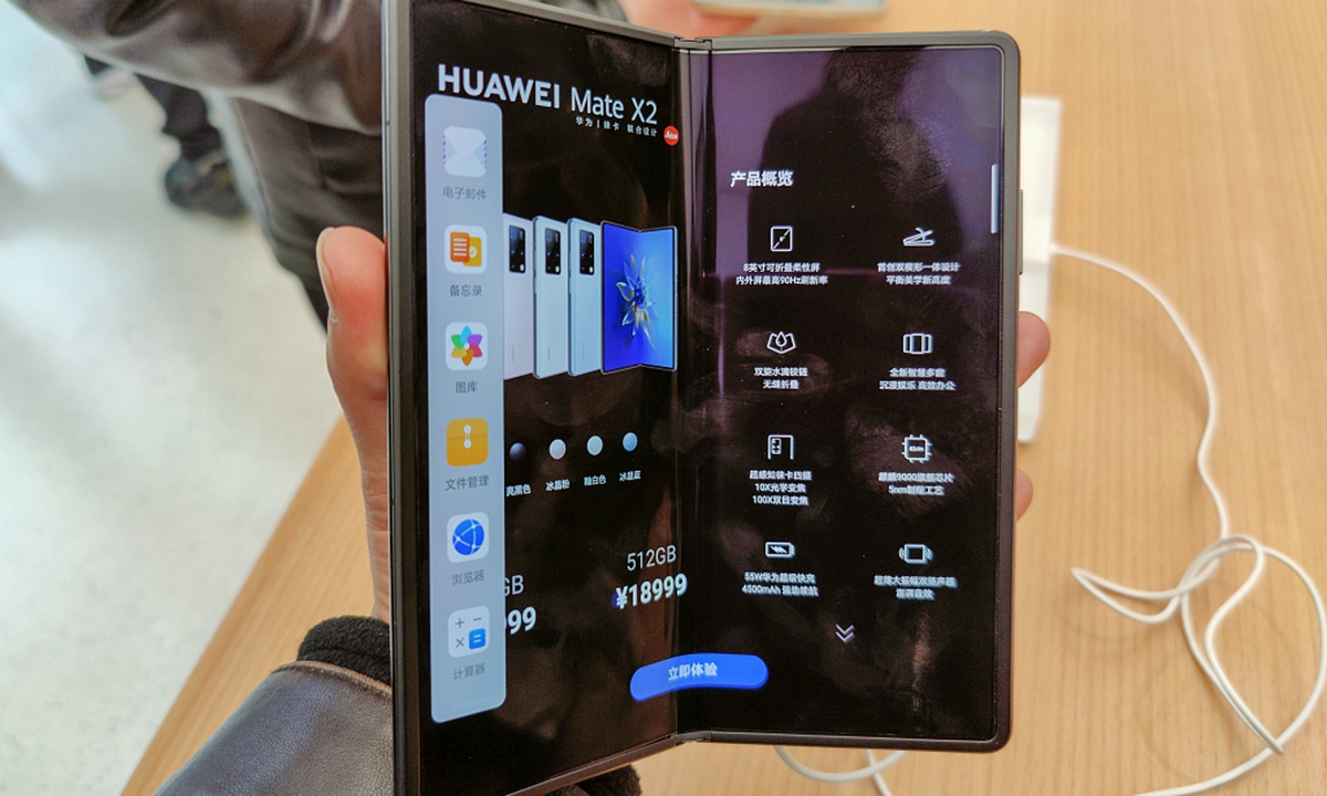 Huawei MateX2 handset Photo: VCG
