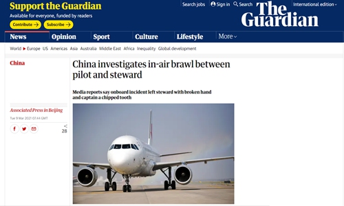 Screenshot of The Guardian report