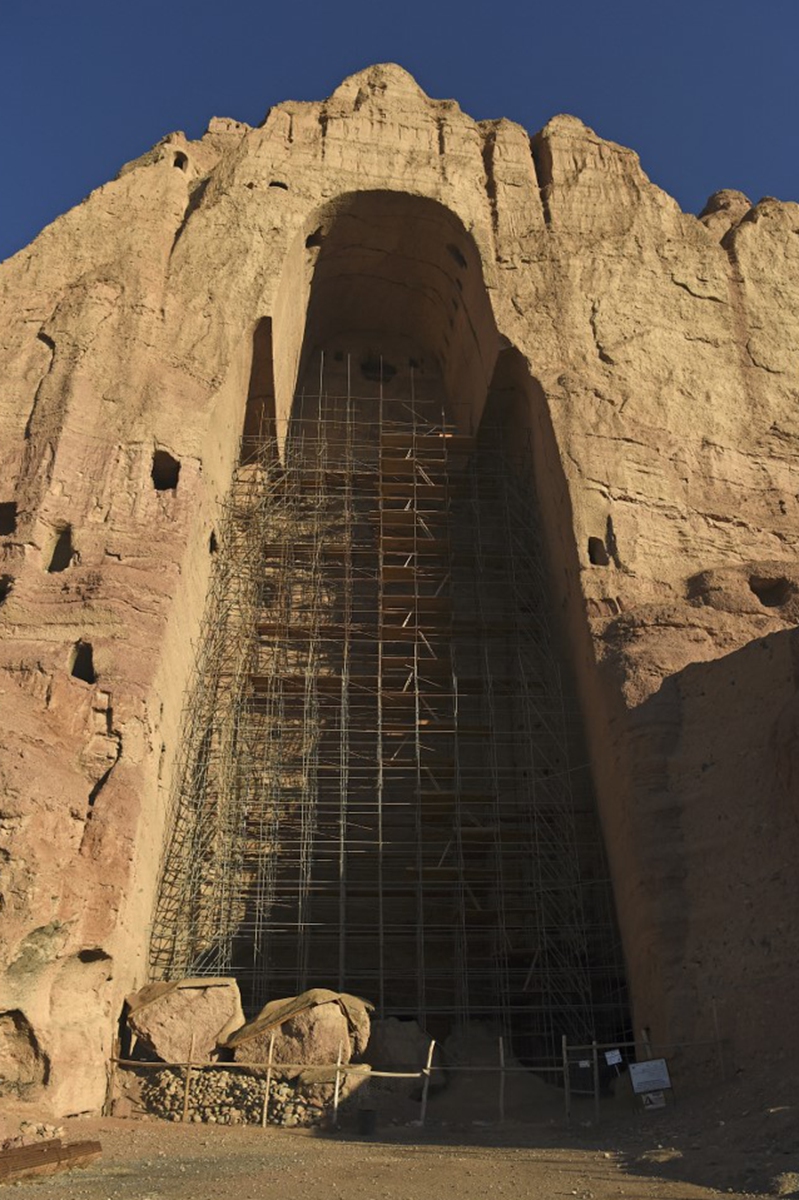 The site of the Buddhas of Bamiyan statues Photo: AFP