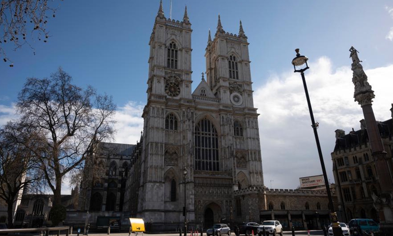 Photo taken on March 11, 2021 shows a general view of Westminster Abbey which opens as a COVID-19 Vaccination Centre in London, Britain.(Photo:Xinhua) 