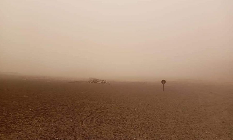 Mongolia reported a strong snowstorm and sand dust weather over the weekend in multiple provinces. Photo: Montsame News Agency
