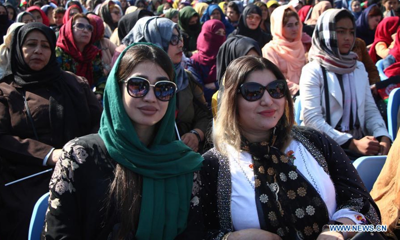 People gather at Hazrat-e-Ali Shrine, or the Blue Mosque, to celebrate the annual Nowruz festival in Mazar-i-Sharif, capital of Balkh province, Afghanistan, March 21, 2021. March 21 is the first day of Nowruz and the start of the year 1400 in Persian calendar. War-weary Afghans marked it with praying for peace as in many mosques, worshippers prayed for ending the war and returning lasting peace in their war-torn country. (Photo by Kawa Basharat/Xinhua)