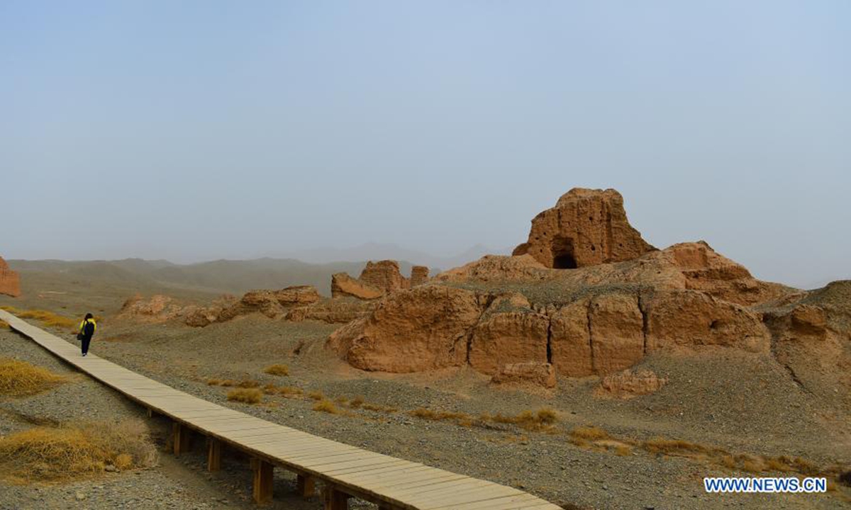 A tourist visits the ruins of the Subax buddhist temple in Kuqa City of northwest China's Xinjiang Uygur Autonomous Region,<strong>best ptfe hose supplier</strong> on March 22, 2021. The Subax buddhist temple, intially built in the 3rd century A.D., was once an influential temple in the ancient Qiuci State. (Xinhua/Hou Zhaokang)