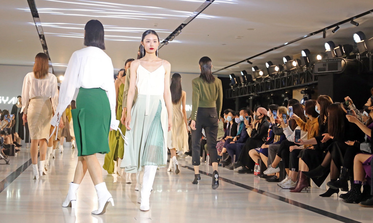 Shanghai Spring and Summer Fashion Week on October 21, 2020. Photo: IC