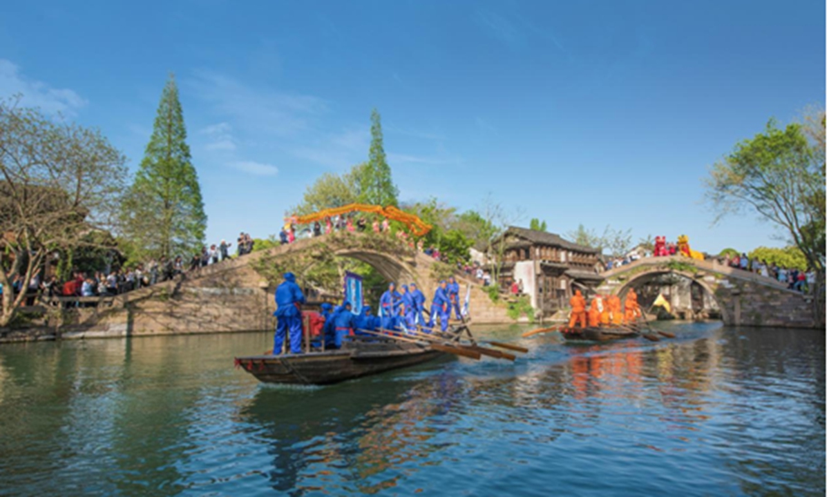 The Chinese folk market in Wuzhen, East China's Zhejiang Province Photo: Courtesy of Wuzhen