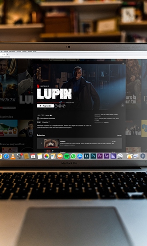 The cover page for mystery series Lupin on streaming giant Netflix Photo: AFP