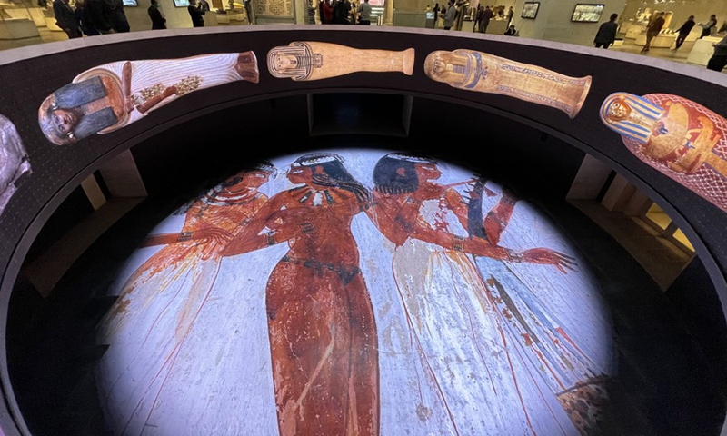 People visit the National Museum of Egyptian Civilization in Cairo, Egypt, April 4, 2021.(Photo: Xinhua)