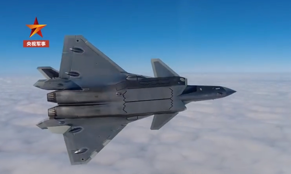 China's J-20 Stealth Fighter Jet Flies Without Luneburg Lens, Shows Combat  Readiness - Global Times