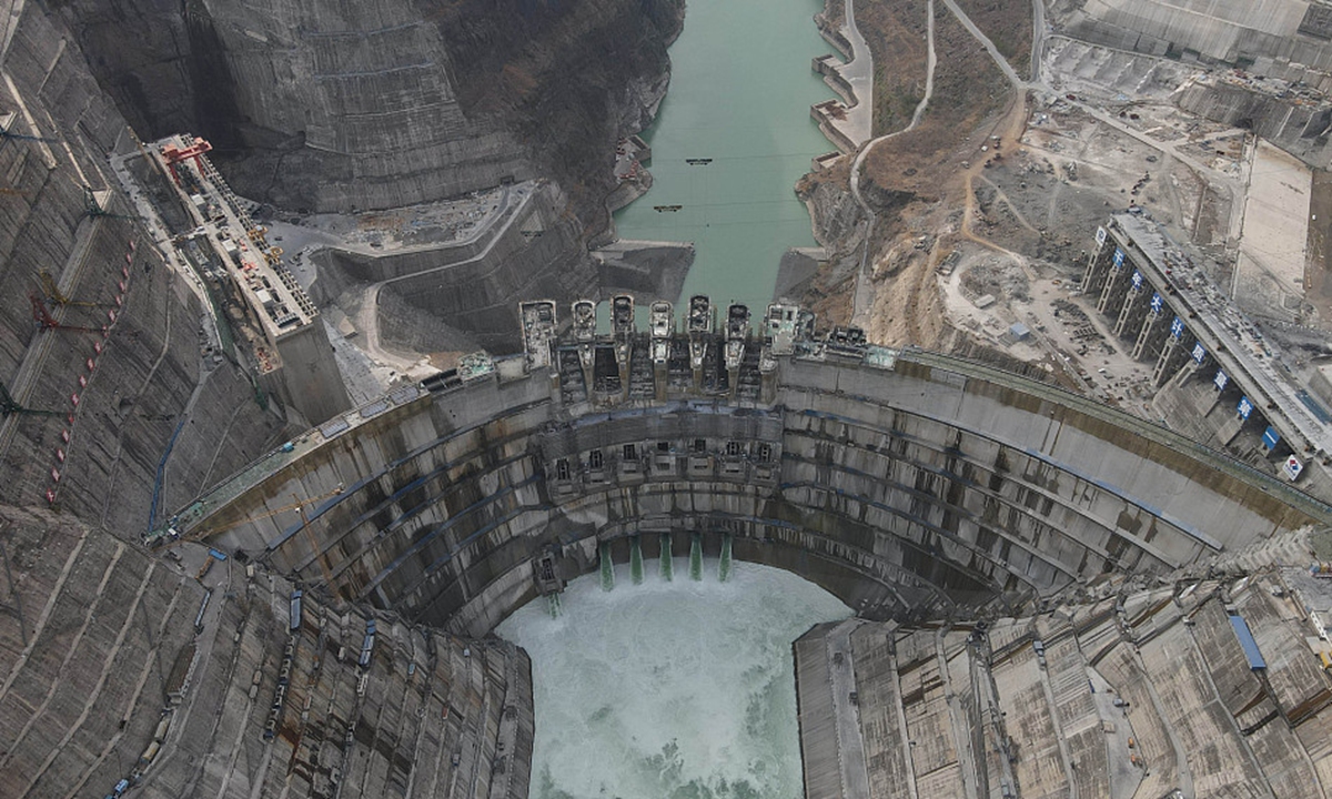 Sturdy rigidity flower Baihetan Hydropower Station set to help with China's carbon goal - Global  Times